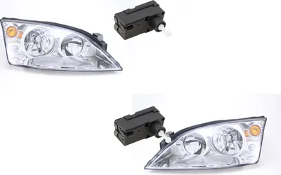 Immagine prodotto di Johns, fari adatti a Ford Mondeo 00-07 H7 H1 set sinistro destro con servomotore 1126632 1134573 1435624 1144909 1349894 1S7113006SA 1S7113006S