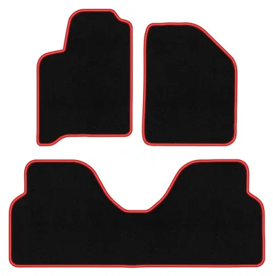 Immagine prodotto di Tappetini in velluto Nero/Rosso per Renault Scenic I 1996-2003 Set 3 pezzi