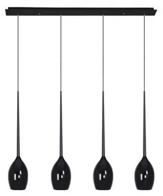 Produktbild von Izza Pendelleuchte Schwarz 105 x 120 cm, 4-flammig E14, höhenverstellbar