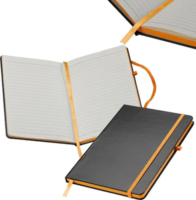 Produktbild von Notizbuch / DIN A5 / 160 S. / liniert / PolyurethanHardcover / Farbe: orange