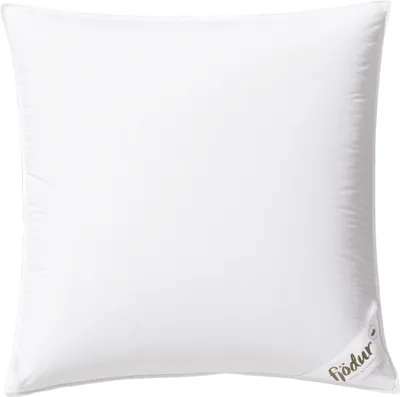 Produktbild von fjödur „Frida“ 3-Kammer-Kopfkissen weich 80x80 cm – außen 90 % Daunen / innen 100 % Federn – 100 % Baumwolle