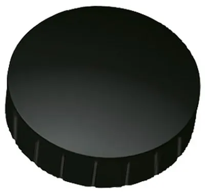 Image de MAUL Aimant rond 10 pièces 2,5 kg Plastique Ferrite incassable érodé laqué Ø 3,8 x 1,55 cm noir