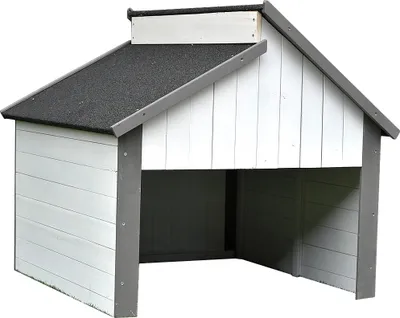Produktbild von Rasenroboter Garagendach Carport Automower Mähroboter Rasenmäher Dach grau/weiß