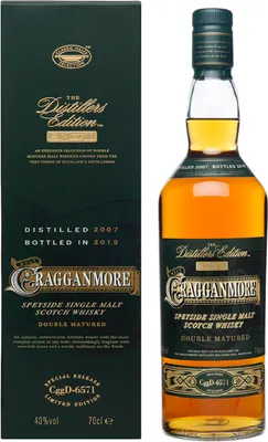 Produktbild von Cragganmore The Distillers Edition Distilled 2007 Bottled in 2019 Speyside Single Malt Scotch Whisky Double Matured in Geschenkpackung | 40 % vol | 0,7 l