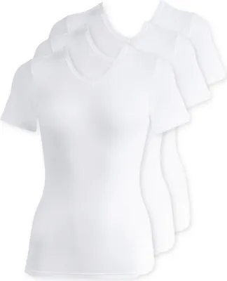 Produktbild von 3er Pack Damen T-Shirt Unterhemd Baumwolle Supergekämmt von der Marke Schöller 42