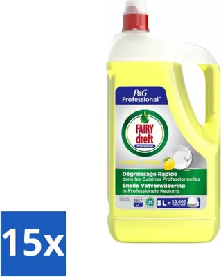 Produktbild von Dreft - Geschirrspülmittel - Zitrone - Professionelle Verpackung - 5 L - Vorteilspack - 15 Stücke