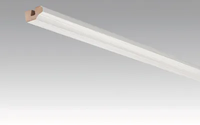 Produktbild von Meister | 2,38 m | Silber 4021 2 Meter Deckenabschlussleiste, Wand Deckenleiste Streifer, Dekorleiste Montageleiste, Innenausbau Renovierung, Weiss Silberfarben