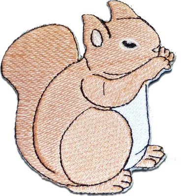 Produktbild von Eichhörnchen Tier - Aufnäher, Bügelbild, Aufbügler, Applikationen, Patches, Flicken, Zum Aufbügeln, Größe: 7.1 x 9.5 cm