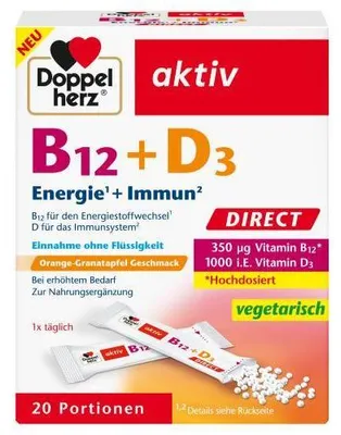 Immagine prodotto di Double Heart B12+D3 Direct Pellet 20 Capsule