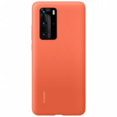 Produktbild von Huawei Silicone Case, Cover, Huawei, P40, 15,5 cm (6.1"), Orange