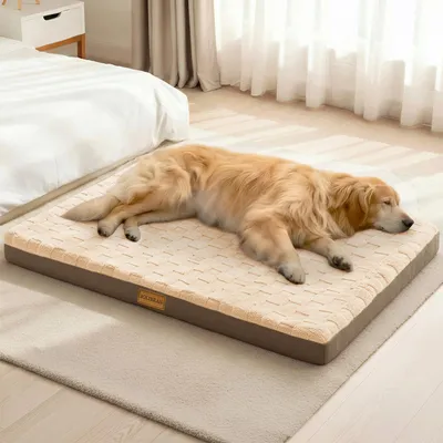 Produktbild von Orthopädisches Hundebett, waschbare Hundematratze, 142 x 102 cm, für Hunde