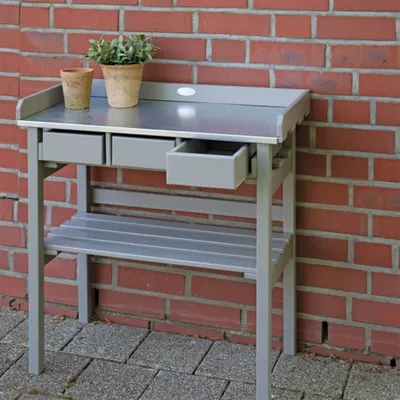 Produktbild von Esschert Design Garten Arbeitstisch grau; CF29G