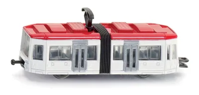 Produktbild von Siku Strassenbahn Modellbahn weiß/rot ; 1011