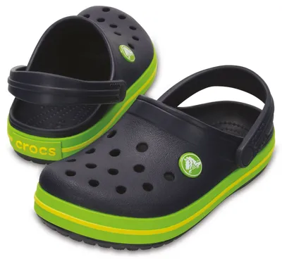 Produktbild von Crocs Crocband Clog K Navy/Volt Green Größe EU 23-24 Normal