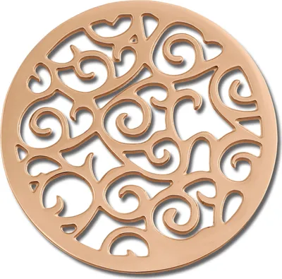 Produktbild von Amello Edelstahl vergoldet Coins rose 30 mm Einleger Ornament Damen Coin ESC505E