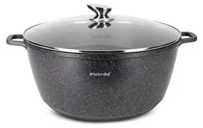 Produktbild von GARNEK DUŻY 13,5 L traditioneller MARMOR-KESSEL DECKEL INDUKTION KAMILLE