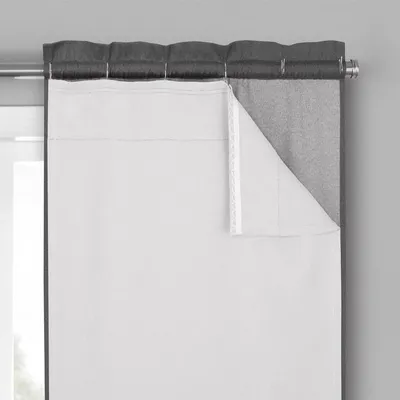 Zdjęcie produktu dla Zasłona termiczna - Podwójny panel - 68,6 x 233,7 cm - Biały