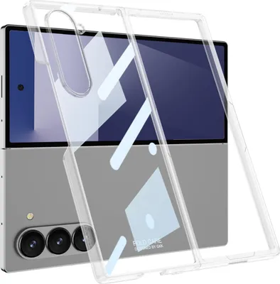 Image de Étui pour Samsung Galaxy Z Fold 7 Étui rigide en PC de luxe galvanisé transparent Étui transparent
