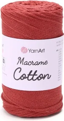 Produktbild von Makramee Garn 3 mm – YarnArt Macrame Baumwolle 785 Rost | Stark, weich & ideal für DIY-Deko & Knüpfkunst - 250g