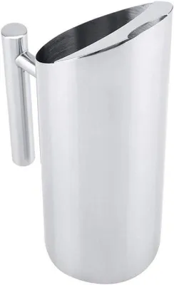 Productafbeelding van Rvs Waterkan met IJsbescherming voor Warme en Koude Dranken 1 Liter