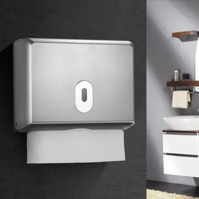 Produktbild von Wandmontierter Handtuchspender Tissue-Box-Halter für Multifold-Papierhandtücher