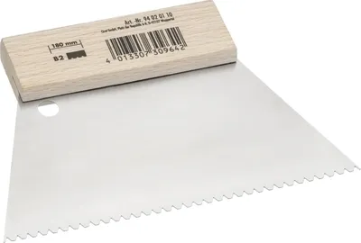 Produktbild von Color Expert Zahnspachtel B2 180 mm Holzgriff