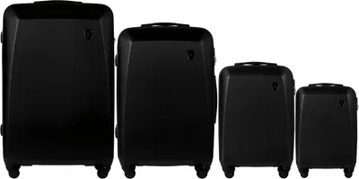 Obrázek produktu pro sada 4 cestovních kufrů WINGS PLOVER Black ABS+