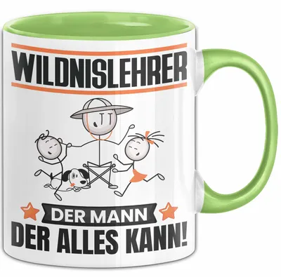 Produktbild von Wildnislehrer Tasse Geschenk für Wildnislehrer Der Mann Der Alles Kann Geschenkidee zum Geburtstag (Grün)