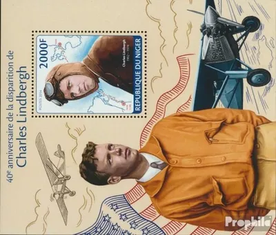 Produktbild von Briefmarken Niger 2014 Mi Block 275 (kompl. Ausg.) postfrisch Karl Lindbergh