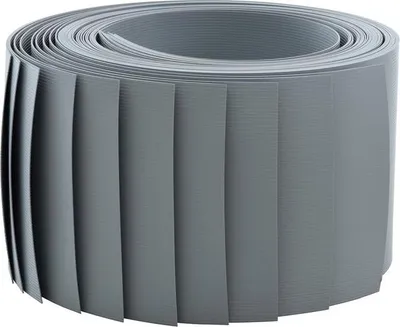 Produktbild von Hart PVC Sichtschutzstreifen 10er Set Doppelstabmatten Zaunblende Grau RAL7040