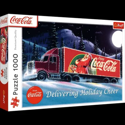 Produktbild von Puzzle Trefl 1000 Teile Weihnachts LKW Coca-Cola