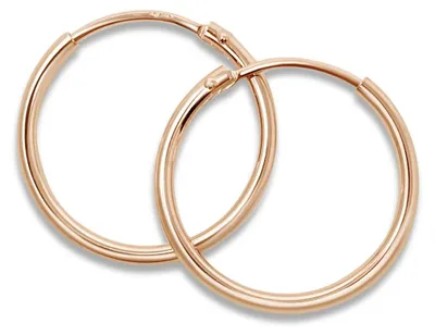 Produktbild von Mary & Jules Creolen Rosegold aus 925 Sterling Silber, feine Ohrringe Rosegold C