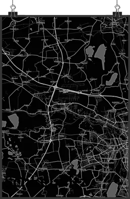 Produktbild von Mr. & Mrs. Panda Bild Schkeuditz DIN A1 - Geschenk, drucke, wandkunst, Stadt Dorf Karte Landkarte Map Stadtplan, Wandbild, wanddeko, Plakat
