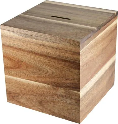 Produktbild von Holz-Sparbox für Erwachsene, Reisekasse, Spardose, Geschenk