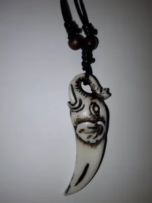 Produktbild von Kette, Zahn Anhänger, Elefant, Modeschmuck Ketten Geschenke Schmuck