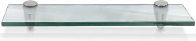 Immagine prodotto di SWANEW Mensola in vetro Mensole da parete con supporto Mensola in vetro Mensola da bagno Mensola in vetro Mensola in vetro Mensola in vetro Portaoggetti Mensole in vetro trasparente Mensola da parete 40cmx0,8cm x10 cm