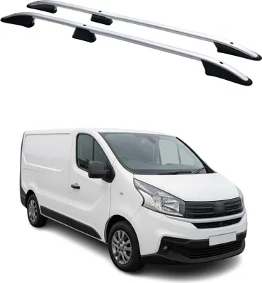 Image de Barres de toit longitudinales pour Fiat Talento 2016-2024 L1 Aluminium Gris 2Pcs