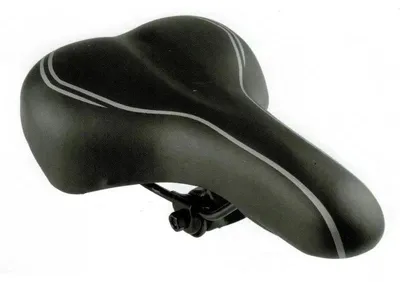 Produktbild von Sattel City "UNISEX" schwarz mit Kloben 285 x 185 mm