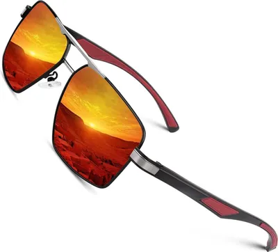 Produktbild von CGID Pilotenbrille Herren Polarisiert UV400 Schutz Al-Mg Metallrahmen
