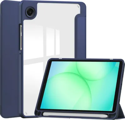 Productafbeelding van imoshion Trifold Hardcase Bookcase voor de Samsung Galaxy Tab A11 Plus - Donkerblauw