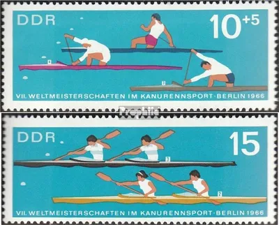 Produktbild von Briefmarken DDR 1966 Mi 1202-1203 (kompl.Ausgabe) gestempelt Weltmeisterschaften im Kanurennsport