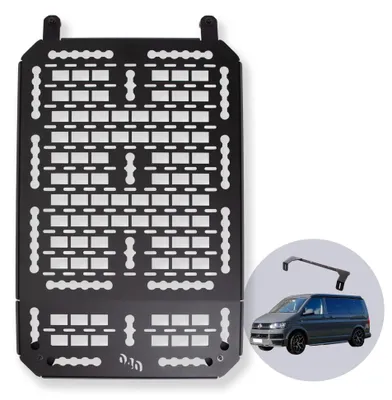 Obrázok produktu pre 040 Parts Molle Board pre VW T5 T6 T6.1 Transporter alebo Multivan bez C-držiaka Univerzálny držiak zariadenia