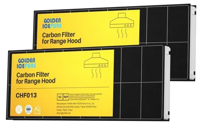 Image de Filtres à charbon actif pour hotte aspirante, remplacement, 2 pièces, dimensions 42,5 x 16,8 x 3 cm, compatibles avec les marques Bosch, Siemens, Neff et Constructa