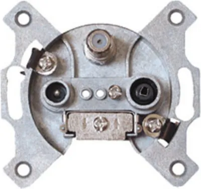 Immagine prodotto di Presa d'antenna, BK+SAT, passante DC, 10dB, 3 vie