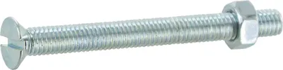 Image de Boulon Tf Acier Zingué M5x30 Fixation Robuste Acier Zingué Vynex - Vynex