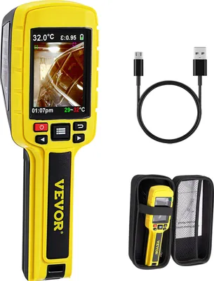 Image de VEVOR Caméra thermographique infrarouge 3600 pixels, caméra thermique IR Caméra thermographique USB Caméra infrarouge avec écran LCD, détecteur thermique Caméra thermographique -20°C~500°C Plage de température