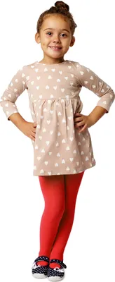 Produktbild von Merry Style Kinder Strumpfhose für Mädchen Microfaser 60 DEN WLSS001 (Rot, 92-98)