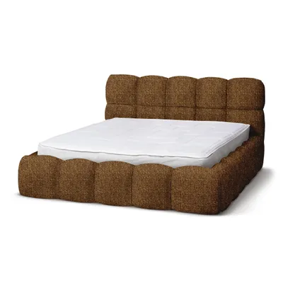 Image de Lit rembourré Mevy 140x200 avec coffre de lit - confort et design moderne réunis