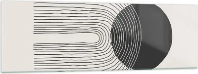 Produktbild von Bilder auf glas - Einteilig - Boho Abstraktion Geometrie - 160x50cm - Glasbilder - Wandbilder - Bilder - Wanddekoration aus Glas - Glas Bilder - Wandbild auf Glas - GAB160x50-4747