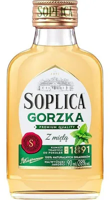 Obrázok produktu pre Likér Soplica Bitter s mätou, 90 ml